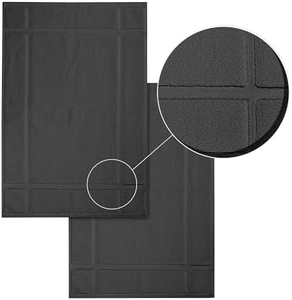Ample Decor Bath Mats 100 Cotton Grey