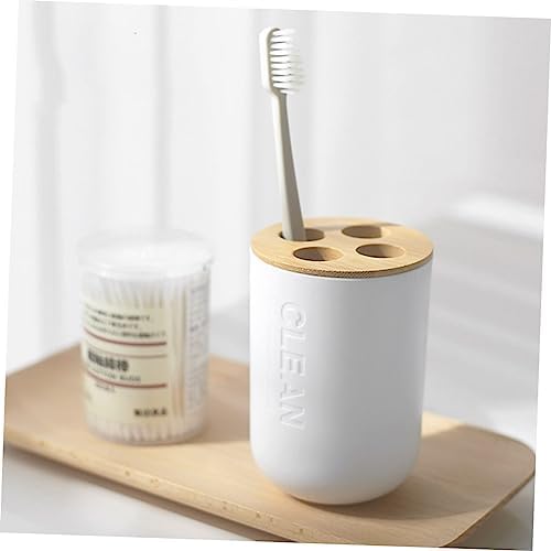 LABRIMP 4-Piece Bathroom Set with White Lotion Bottle