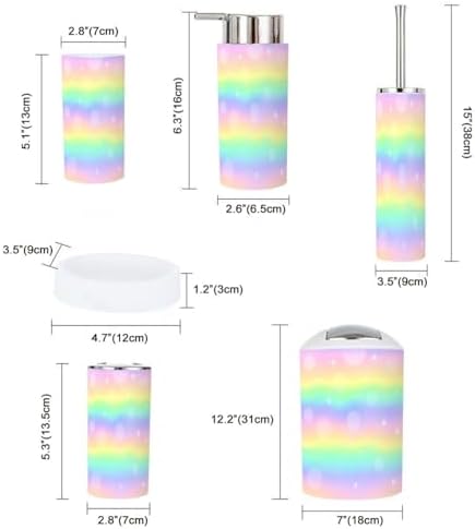 Boho Galaxy Bathroom Accessory Set 6 Piece