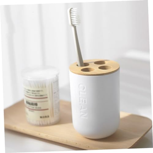 UTHCLO 4-Piece Bathroom Soap Dispenser Set with Toothbrush Holder
