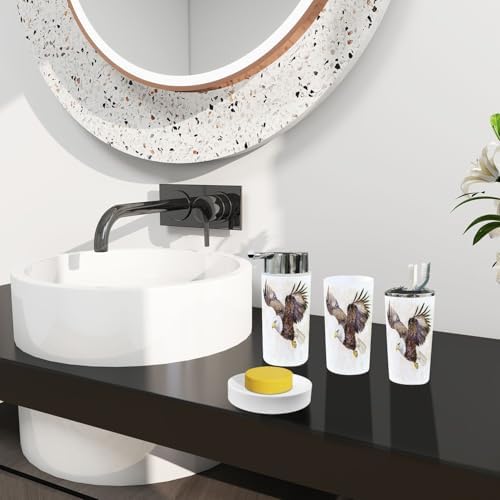 Boho Style 6 Piece Bathroom Accessory Set 1