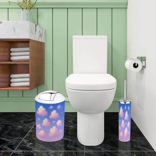 TRANQDEHOM 6 Piece Boho Bathroom Accessory Set