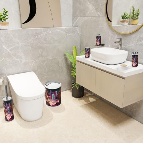 6-Piece Pastel Southwest Desert Boho Bathroom Set