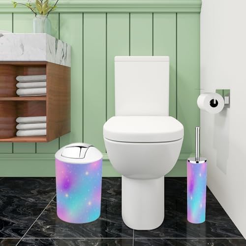 Boho Holographic Bathroom Accessory Set 6 Piece 1
