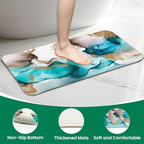 4 Piece Shower Curtain Set with Rugs Mats and Cover