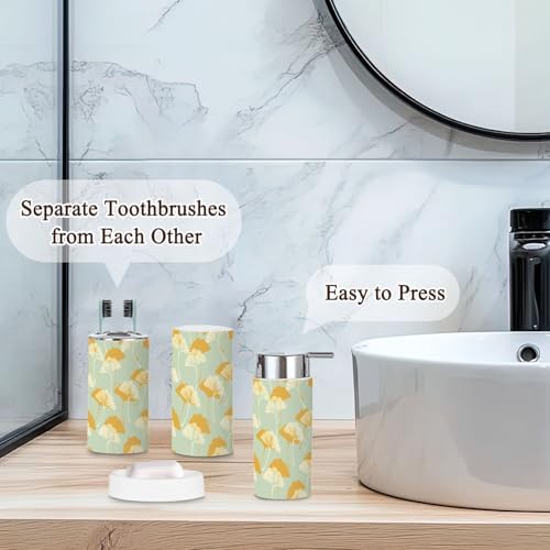 Japanese Style 6 Pcs Bathroom Accessories Set 1