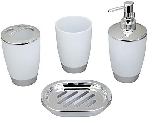Wilove 4Pcs Set Plastic Bathroom Accessories