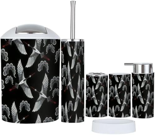 JBNJANKDAV 6 Pcs Bathroom Accessories Set