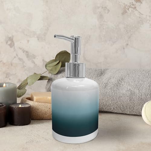 Ambesonne Ombre Soap Dispenser Toothbrush Holder Set 1