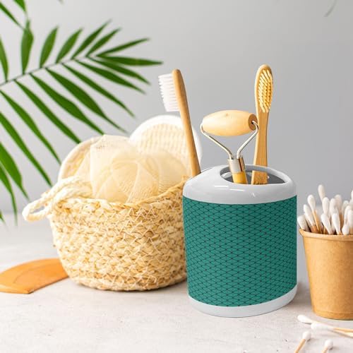 Ambesonne Leafage Soap Toothbrush Holder Set 2 Pcs