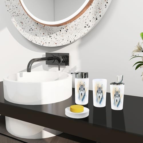 Boho Bathroom Accessory Set 6 Piece Modern