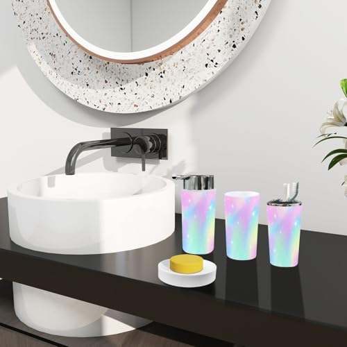 Boho Magic Rainbow Bathroom Accessory Set 6 Piece