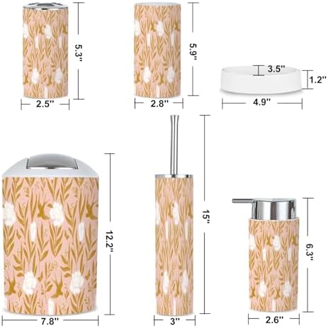 Boho Mystical 6 Piece Bathroom Accessories Set