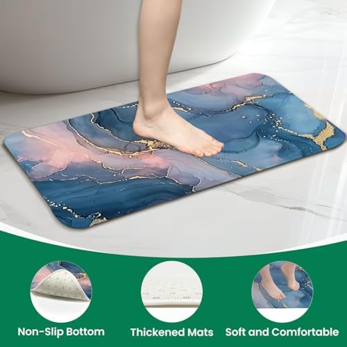 JCOOKLOFTS 4 Pieces Shower Curtain Set with Rugs