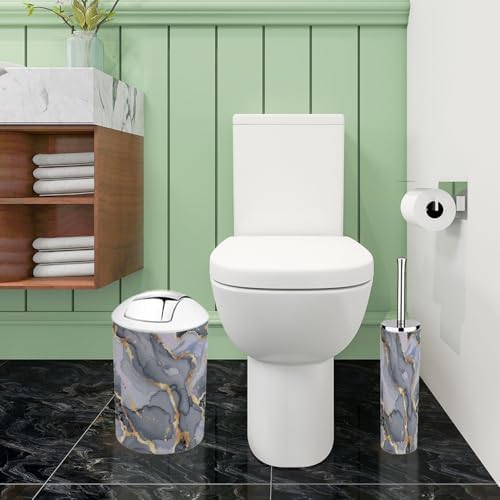 Boho Gold Bathroom Accessories Set 6 Piece 1