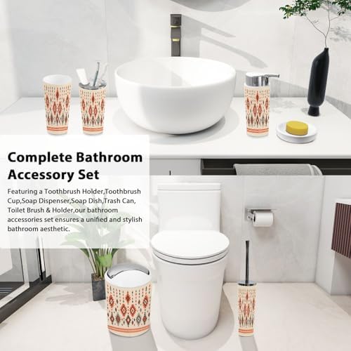 TRANQDEHOM 6-Piece Bathroom Accessory Set