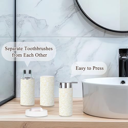 6 Pcs Clouds Sky Bathroom Accessories Set