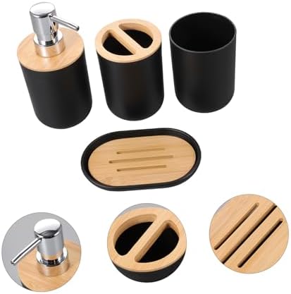 Cabilock Bath Accessories Set with Cup Holder and Toothbrush Holder 1