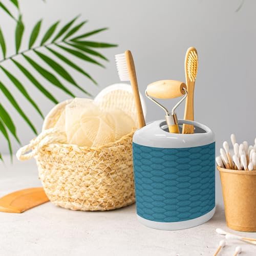 Ambesonne Egg Soap Dispenser Toothbrush Holder Set 1