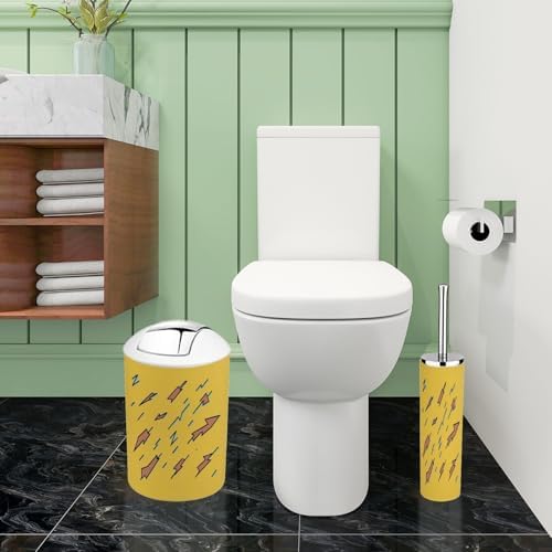 Boho Yellow Bathroom Accessory Set 6 Piece