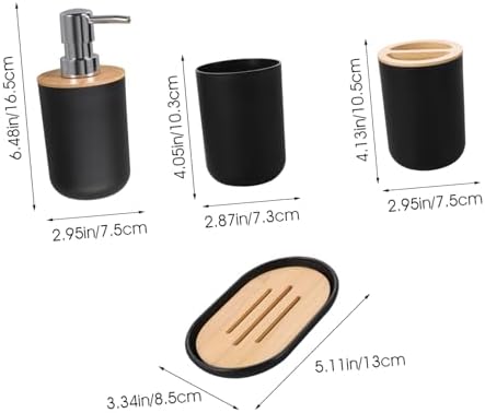 Cabilock Bath Accessories Set with Cup Holder and Toothbrush Holder 1