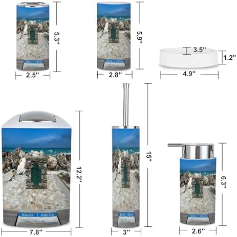 6 Piece Cape Agulhas Boho Bathroom Set