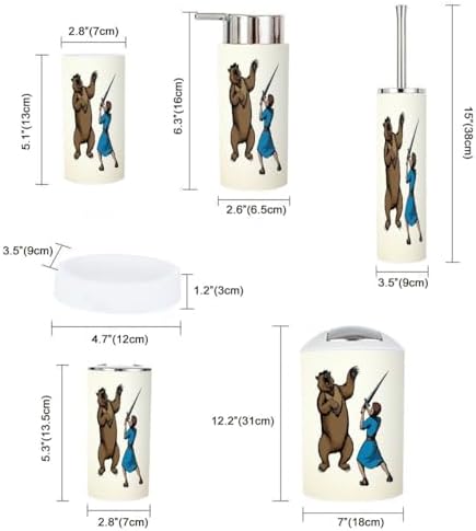 JBNJANKDAV 6-Piece Bathroom Accessories Set 1