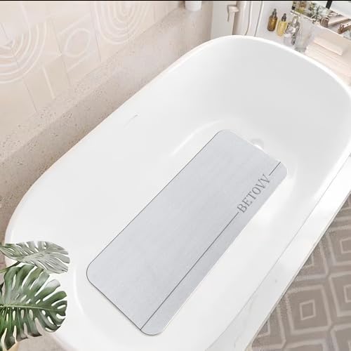 BETOVV Cushioned Shower Mat - Non-Slip Textured Extra Large
