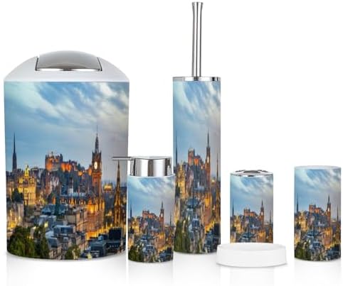 Edinburgh Skyline Bathroom Accessories Set of 6