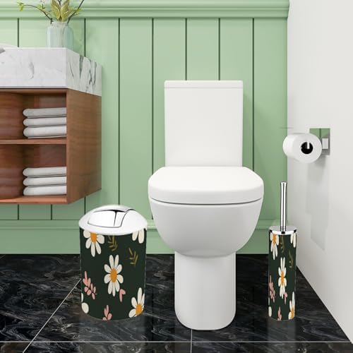 Boho Bathroom Accessories Set 6 Piece Retro Style