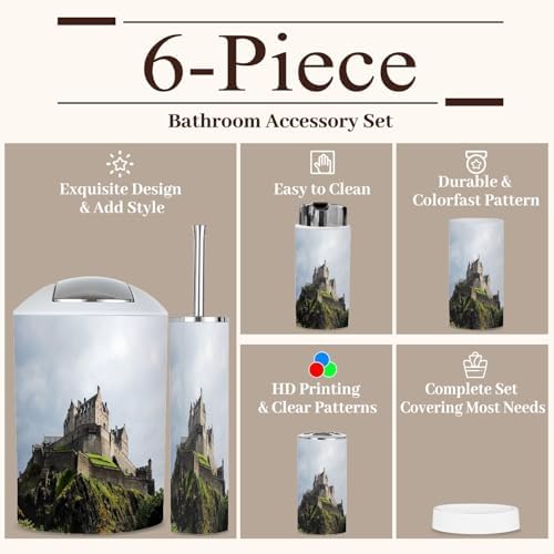 6 Piece Boho Bathroom Decor Accessories Set
