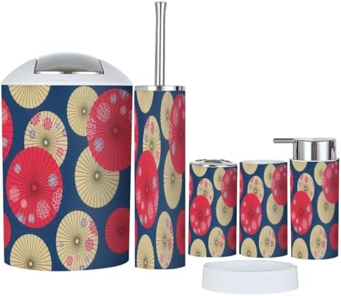 6 Pcs Bathroom Accessories Set - Durable Stylish