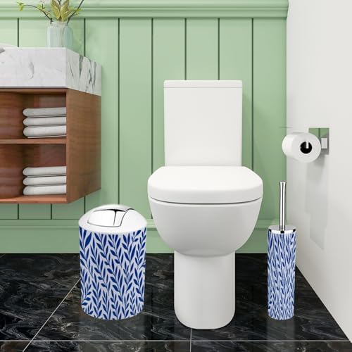 Boho Blue Bathroom Accessory Set 6 Piece