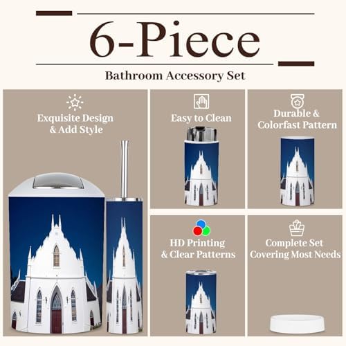 6 Piece Dutch Colonial Bathroom Accessories Set