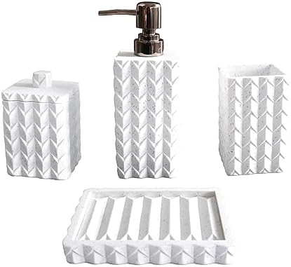 Hymmah Bathroom Accessories Set 4 Pcs Resin