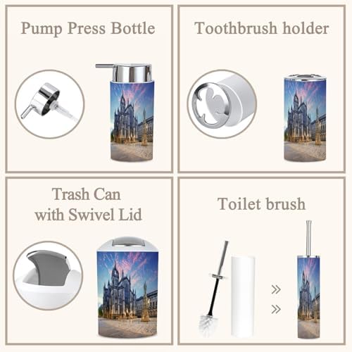 Edinburgh Bathroom Accessories Set 6 Piece