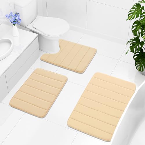 Buganda Memory Foam Toilet Rug Non-Slip Absorbent