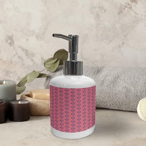 Ambesonne Ethnic Soap Dispenser Toothbrush Holder Set
