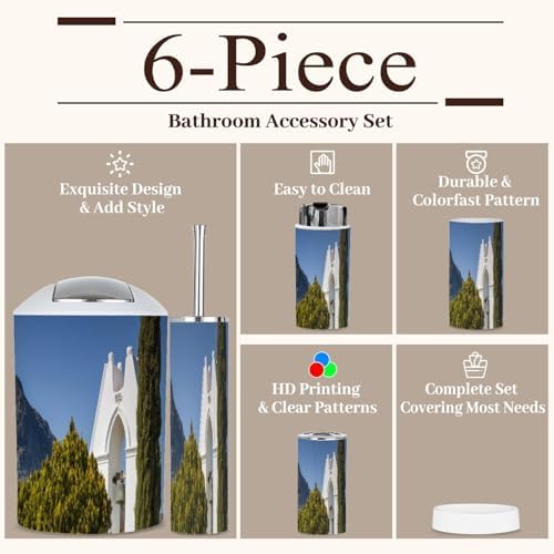 6-Piece Boho Bathroom Accessories Set