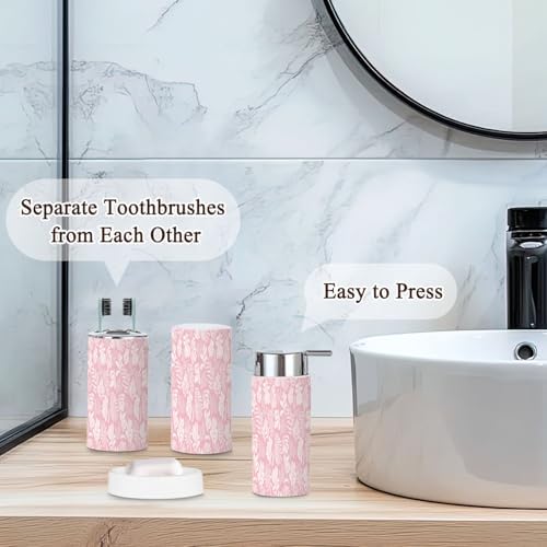 6 Piece Modern Bathroom Accessories Set