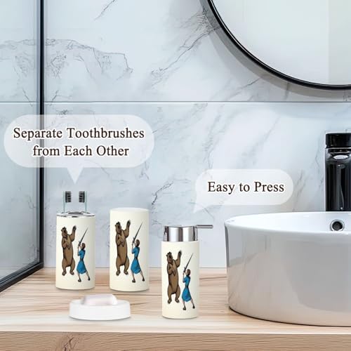 JBNJANKDAV 6-Piece Bathroom Accessories Set 1