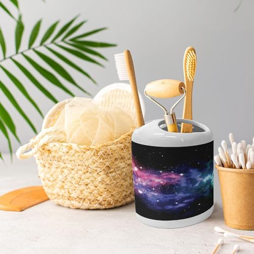 Ambesonne Outer Space Soap Dispenser Toothbrush Holder Set
