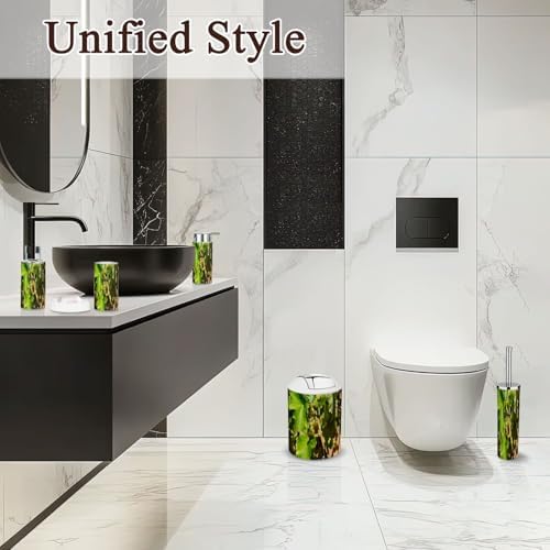 6 Piece Bathroom Accessories Set in Ripe White Grapes