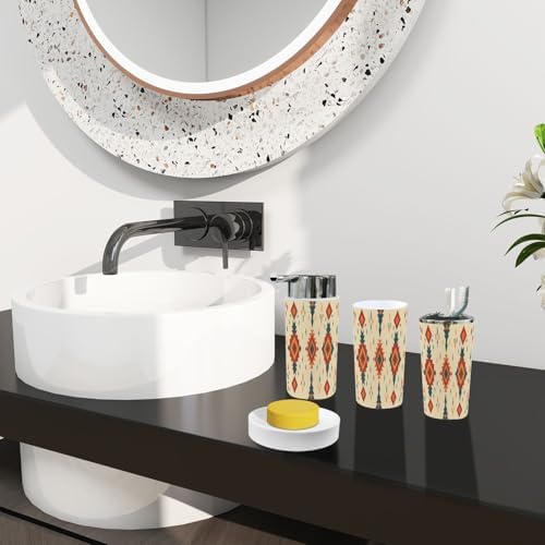 Boho Bathroom Accessory Set 6 Piece