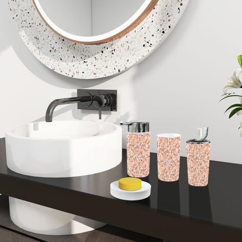 Boho Floral Bathroom Accessories Set 6 Piece