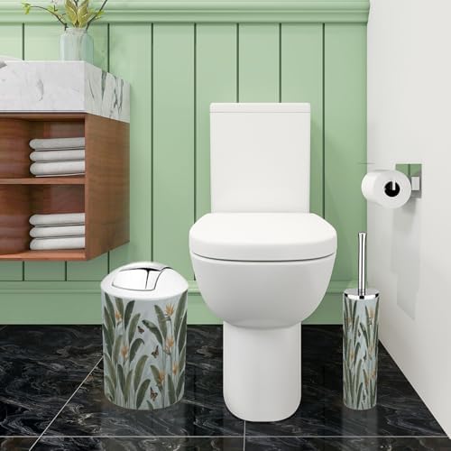 Boho Tropical Bathroom Accessories Set 6 Pieces
