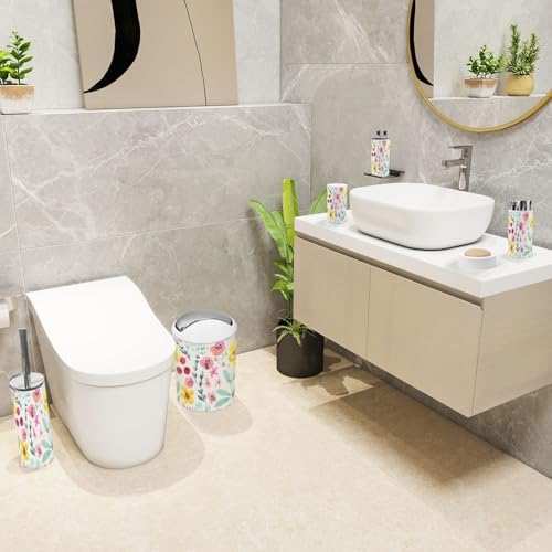6 Piece Boho Bathroom Accessories Set 1