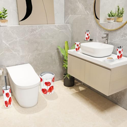 Boho Bathroom Accessories Set 6 Piece Modern