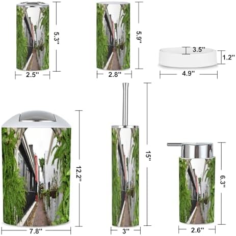 GISGBJW 6 Piece Bathroom Accessories Set