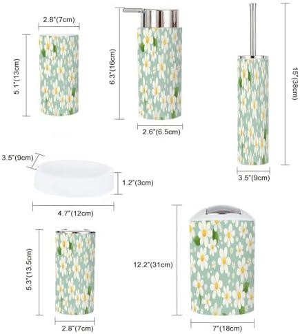 Boho Style Bathroom Accessories Set 6 Piece
